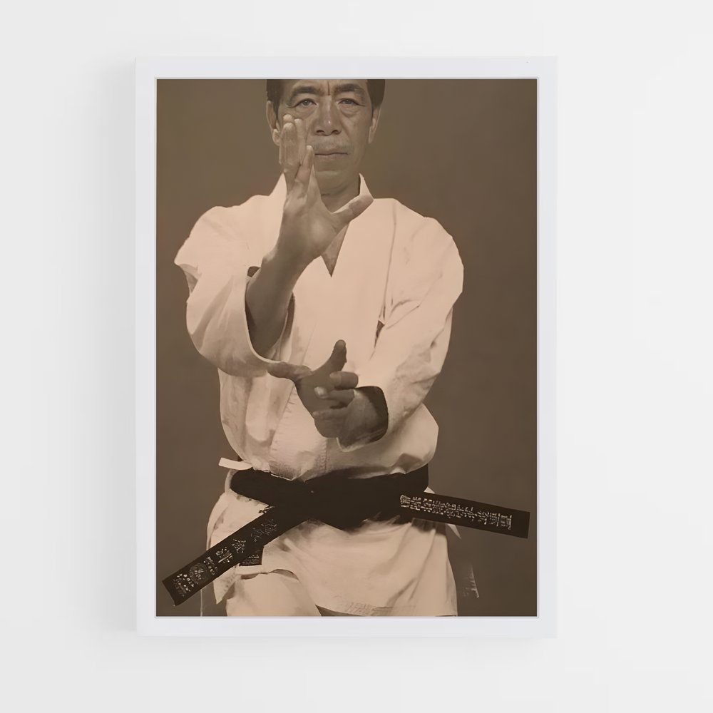 Poster Hirokazu de kanazawa – affiche Karaté (vue 3)